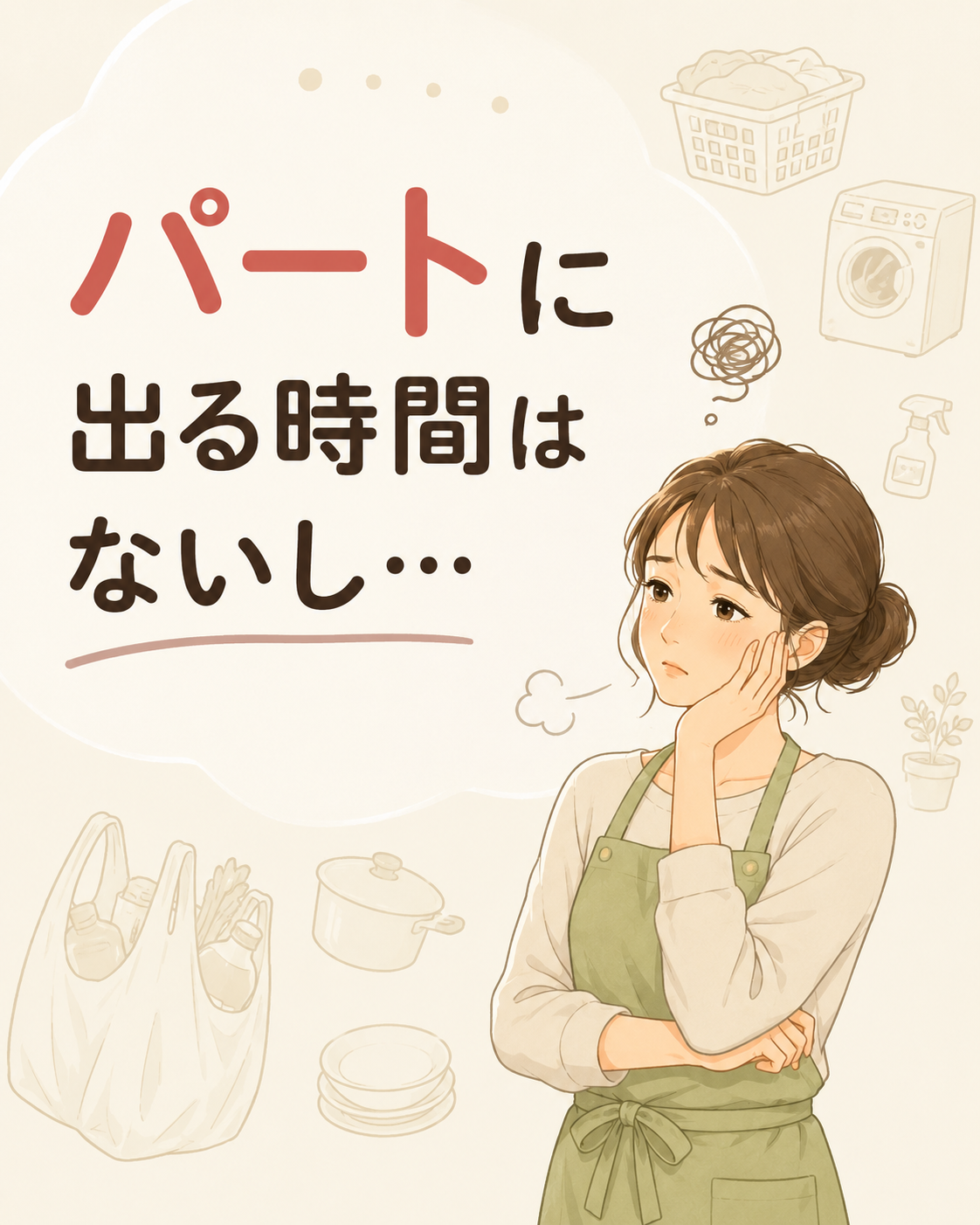 パートに出る時間はないし…